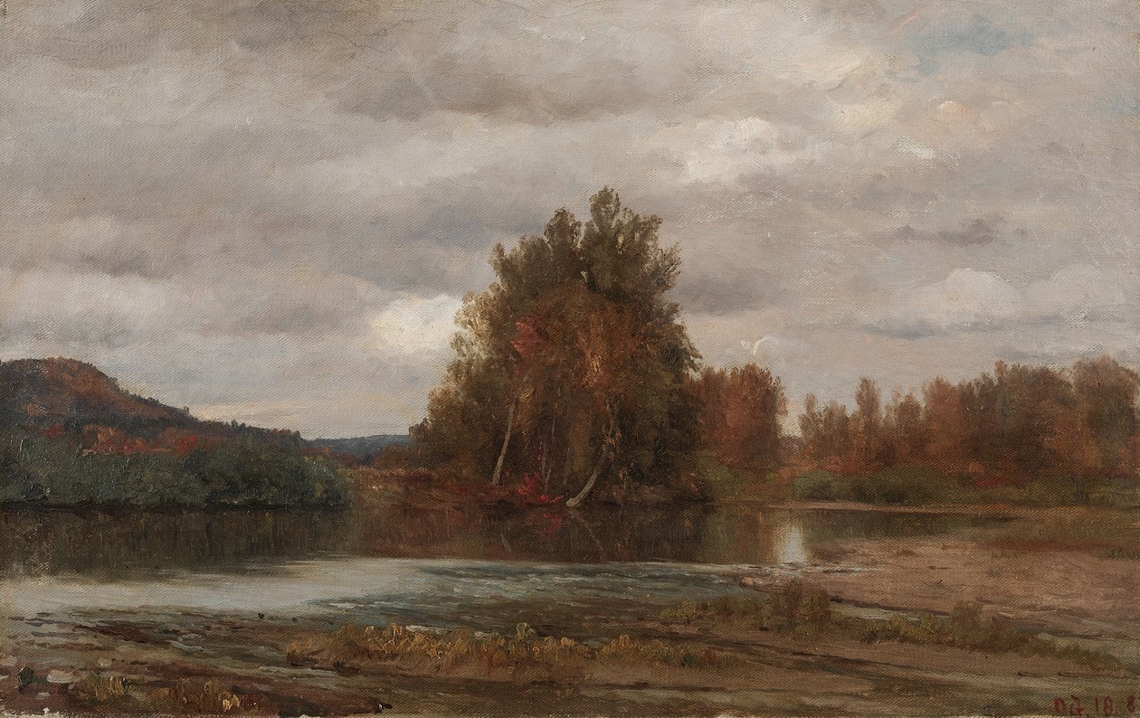 Día gris en el Esopus de Jasper Francis Cropsey