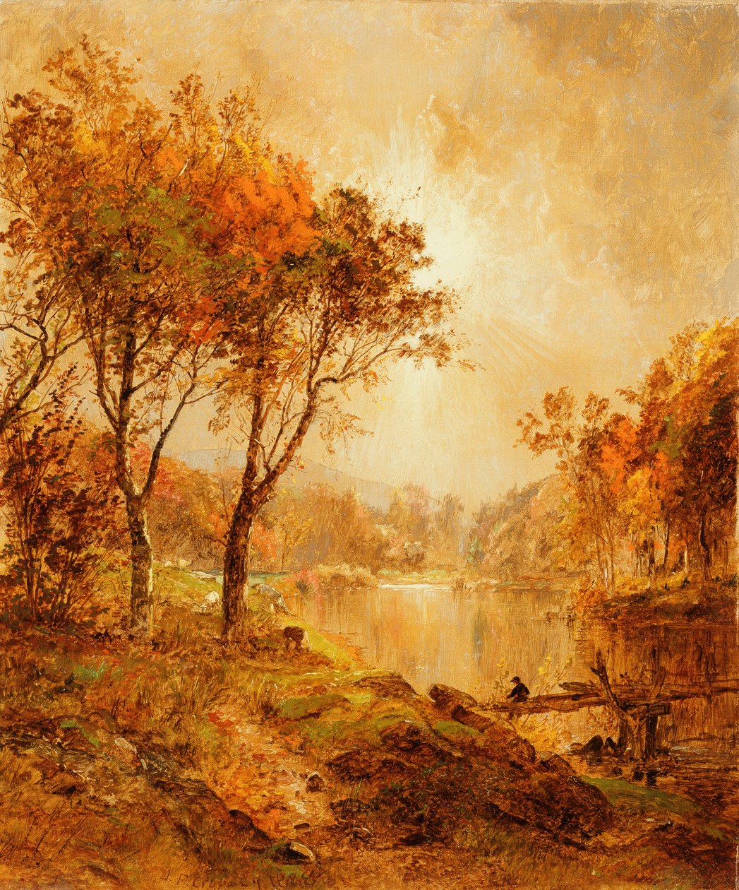 En el Río Ramapo, 1888 de Jasper Francis Cropsey