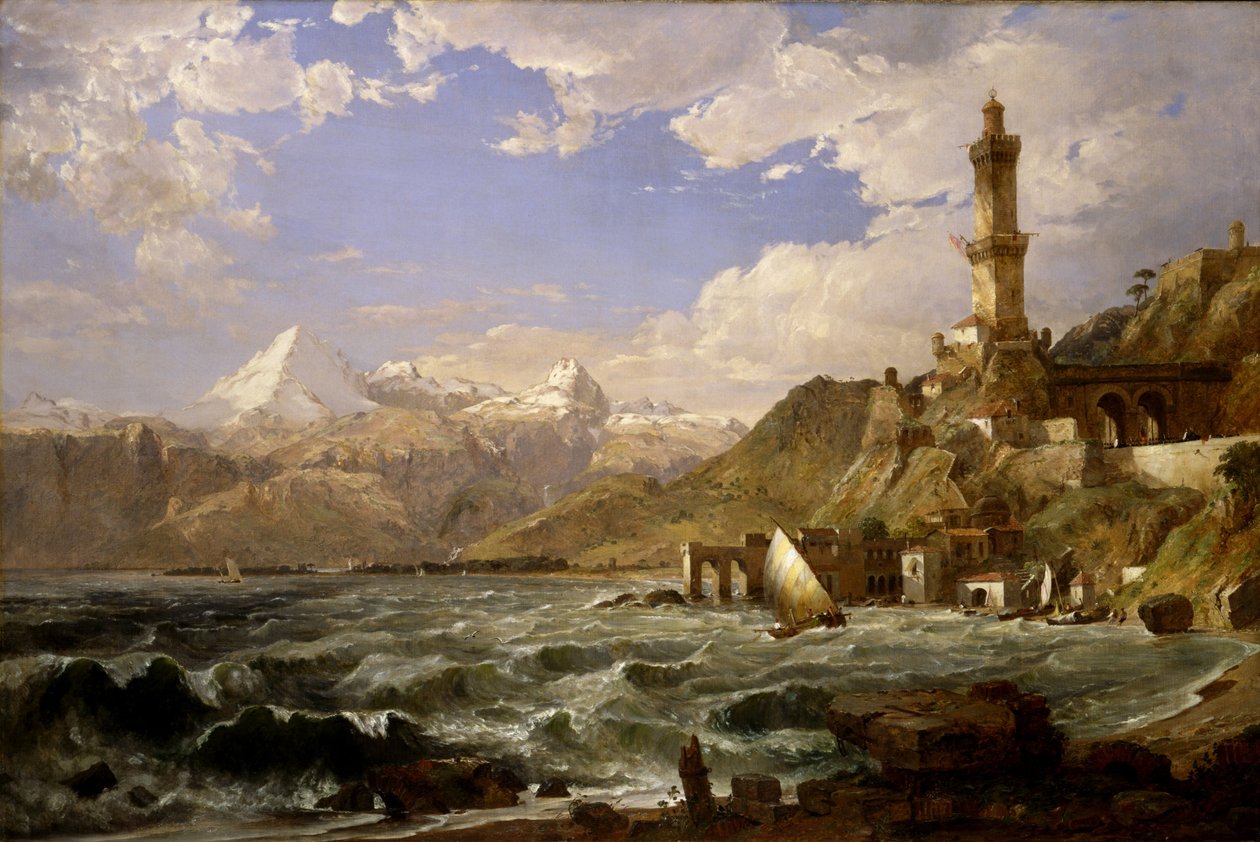 La costa de Génova de Jasper Francis Cropsey