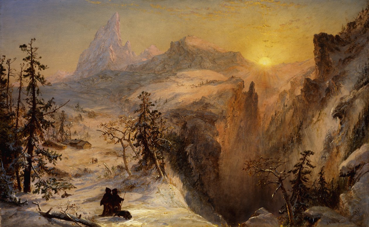 Invierno en Suiza, 1860 de Jasper Francis Cropsey