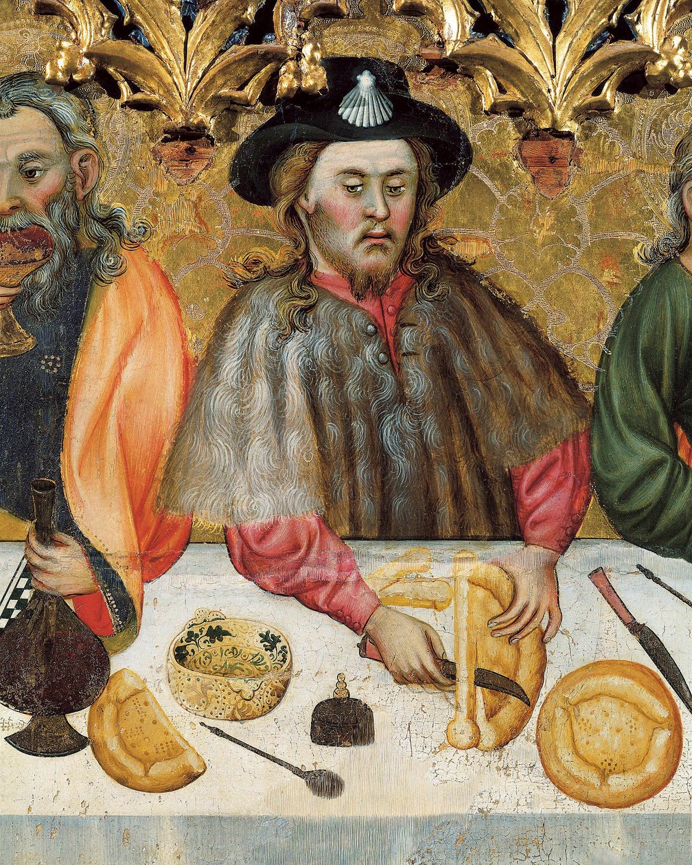 Última cena, detalle c.1370-1400 de Jaume Ferrer