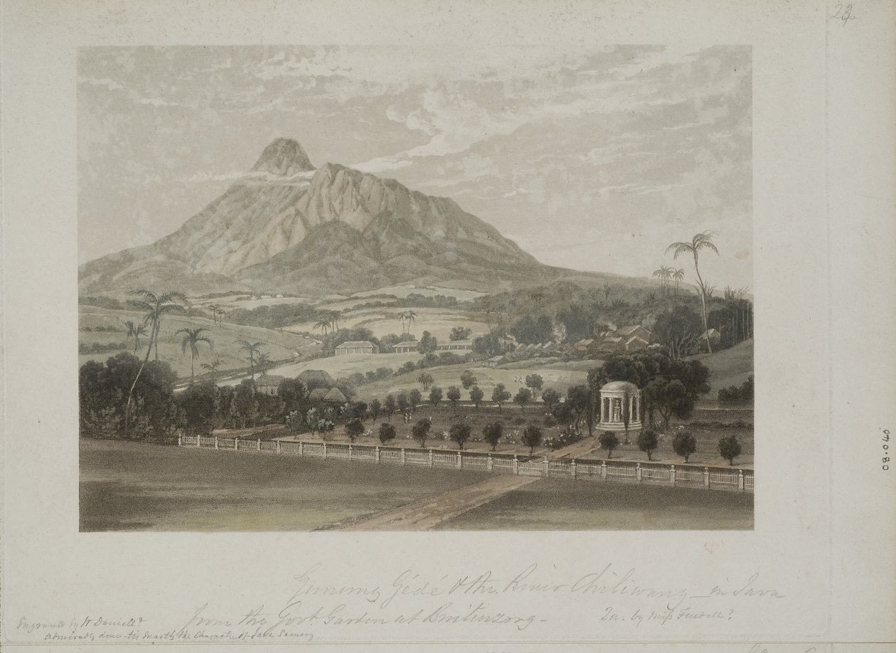 Jardín en Buitenzorg de Javanese School