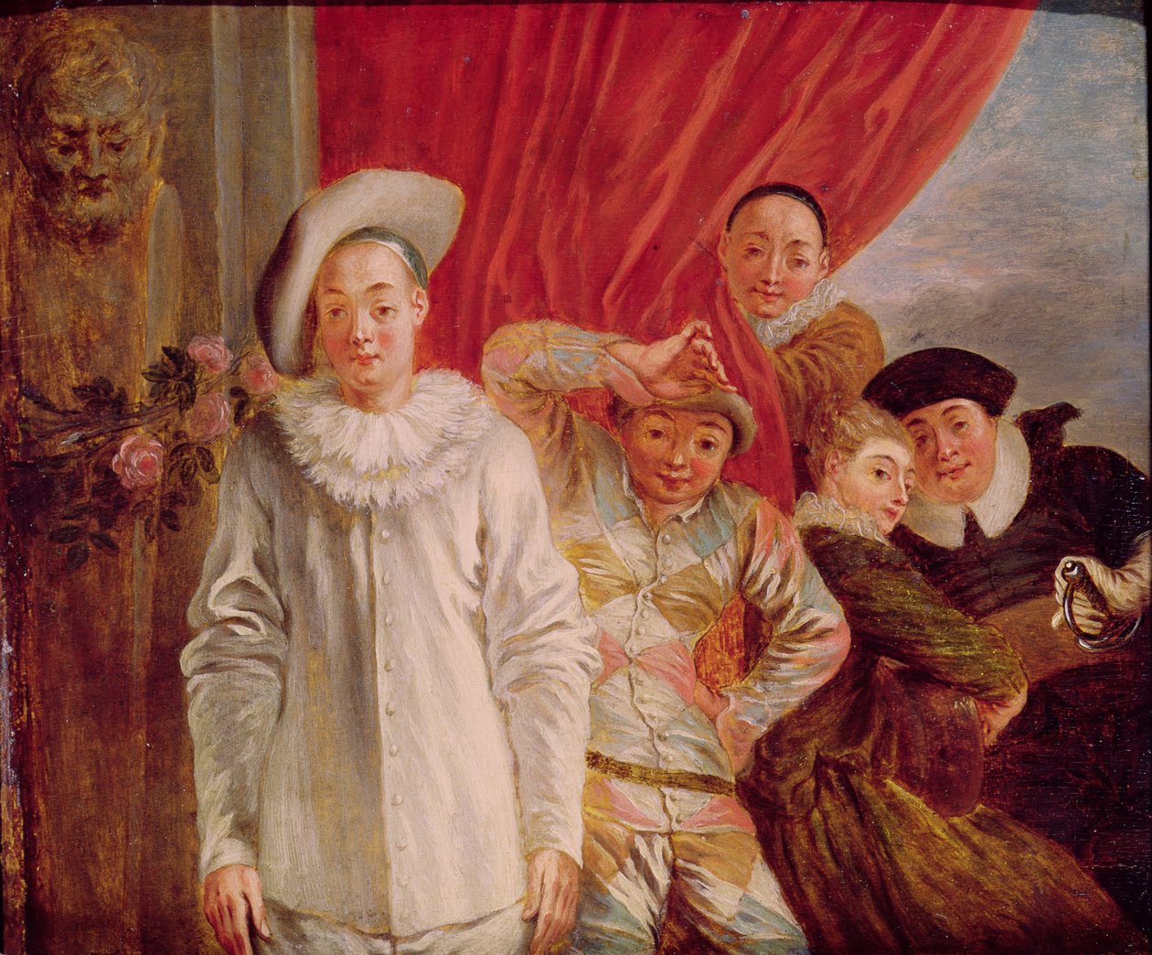 Actores de la Comédie Italienne de Jean Antoine Watteau