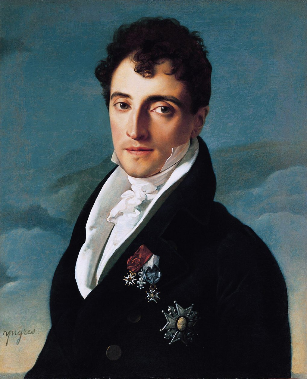 Barón Joseph-Pierre Vialetès de Mortarieu de Jean Auguste Dominique Ingres