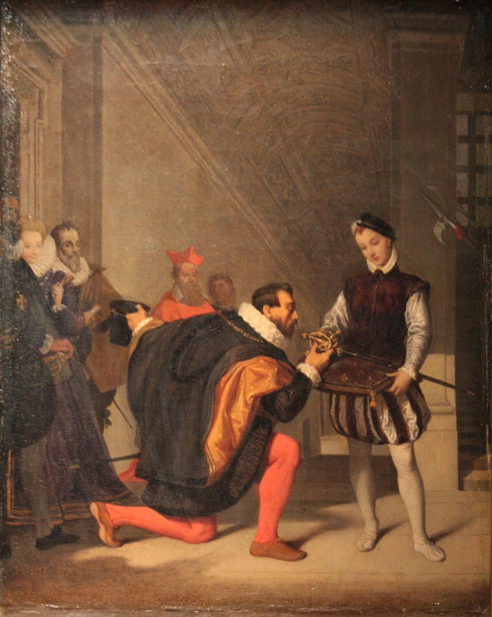 Don Pedro de Toledo besando la espada de Enrique IV de Jean Auguste Dominique Ingres