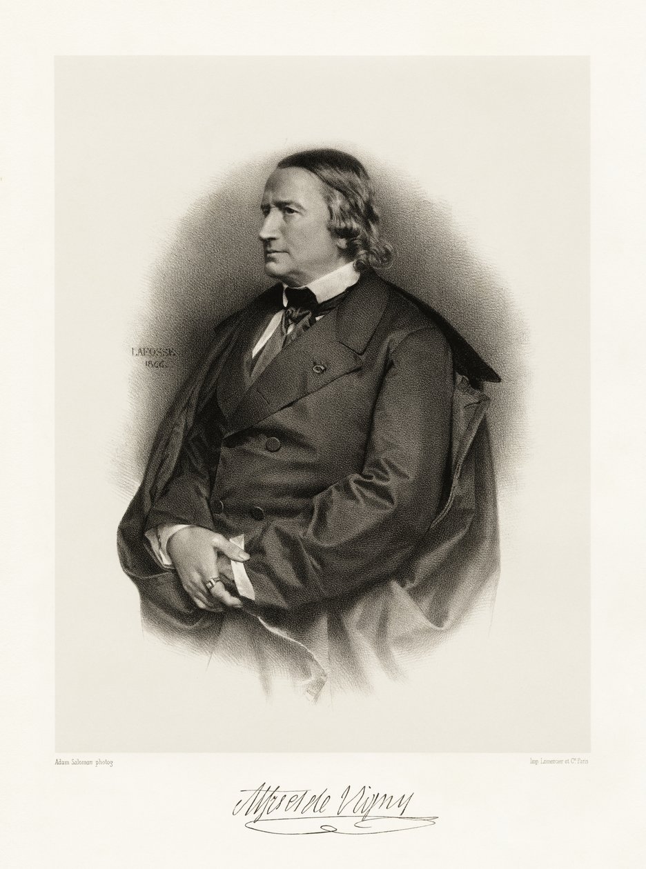 Alfred de Vigny, 1865-66 de Jean Baptiste Adolphe Lafosse