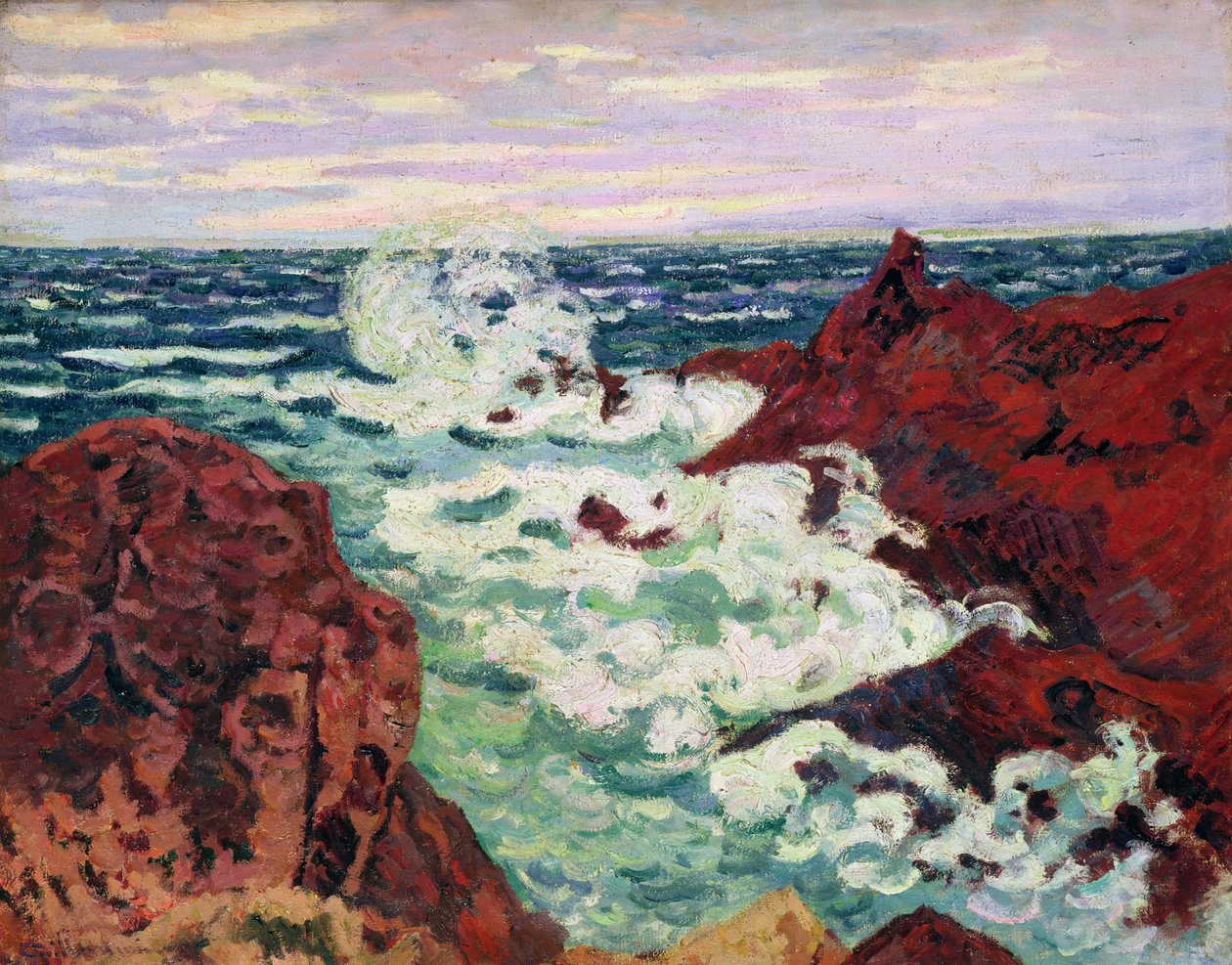 Tormenta en Agay, 1895 de Jean Baptiste Armand Guillaumin
