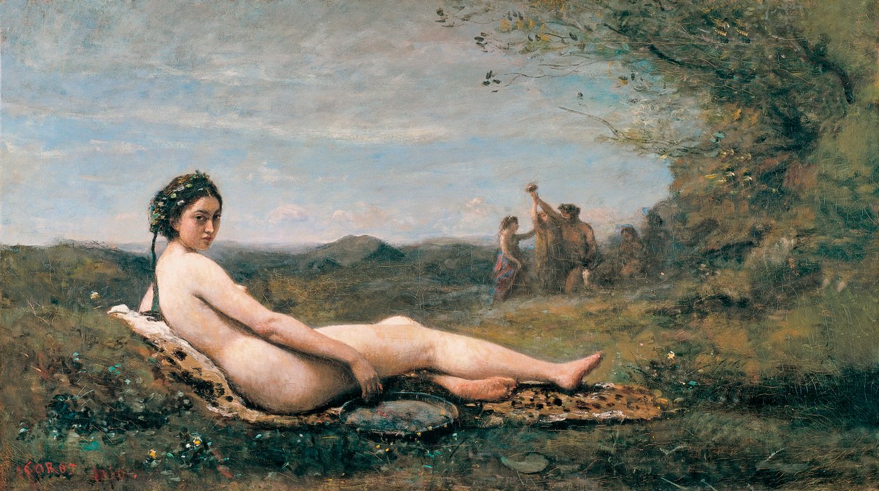 Reposo, 1860 de Jean Baptiste Camille Corot