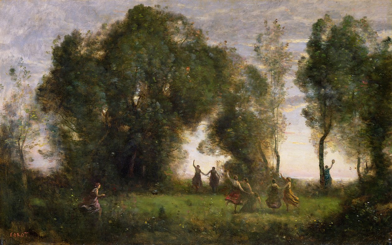 La danza de las ninfas de Jean Baptiste Camille Corot