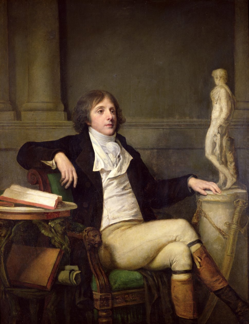 Retrato presumido de Auguste Louis de Talleyrand (1770-1832) c.1792 de Jean Baptiste Greuze