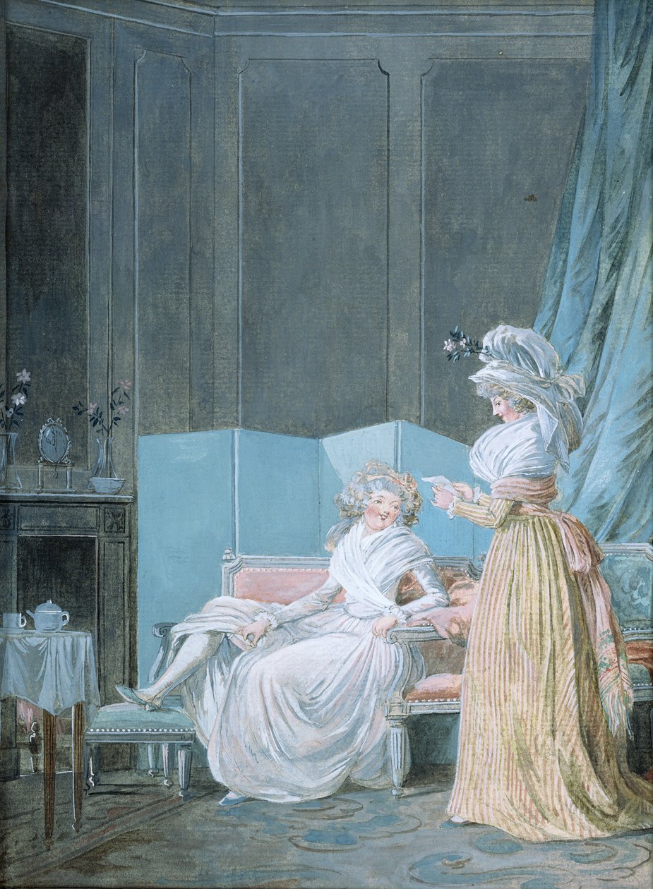 Leyendo la carta de Jean Baptiste Mallet