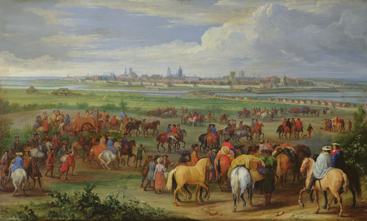 La entrada del ejército francés en Ypres, 1678 de Jean Baptiste Martin