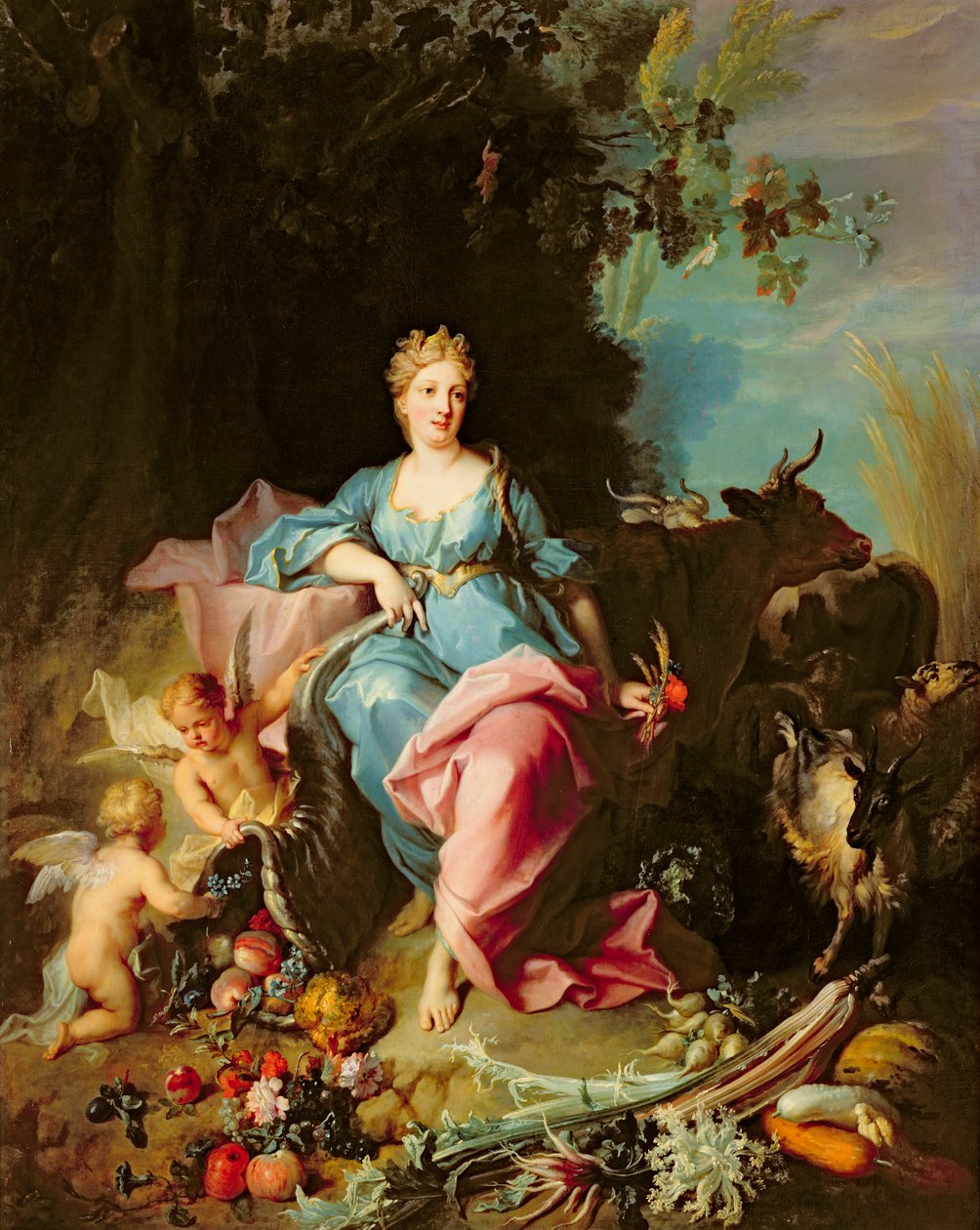 Abundancia, 1719 de Jean Baptiste Oudry