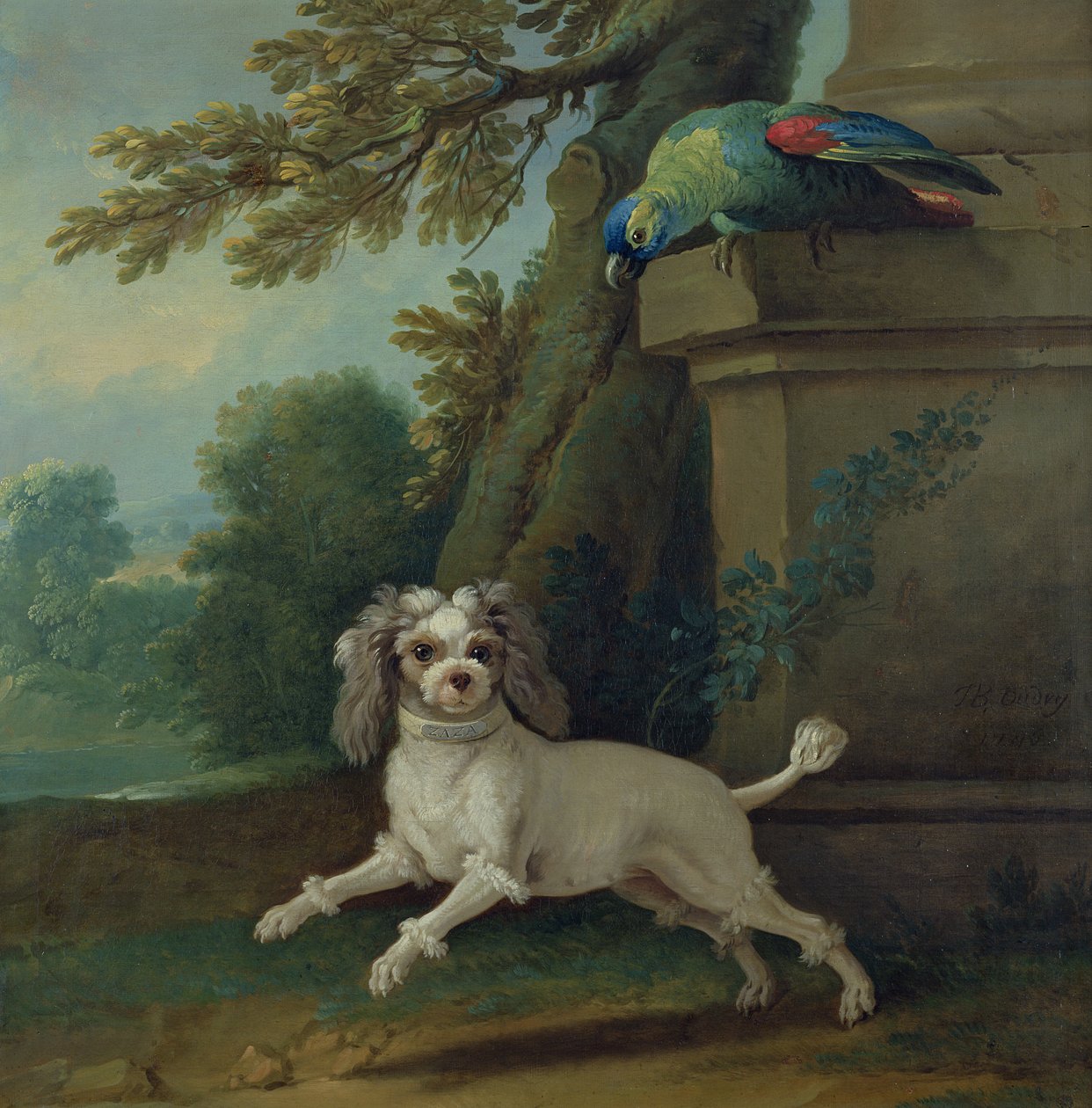 Zaza, el perro, c.1730 de Jean Baptiste Oudry