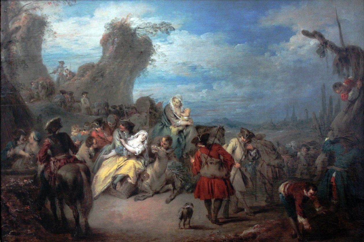 El descanso de las tropas (Guerra) de Jean Baptiste Pater