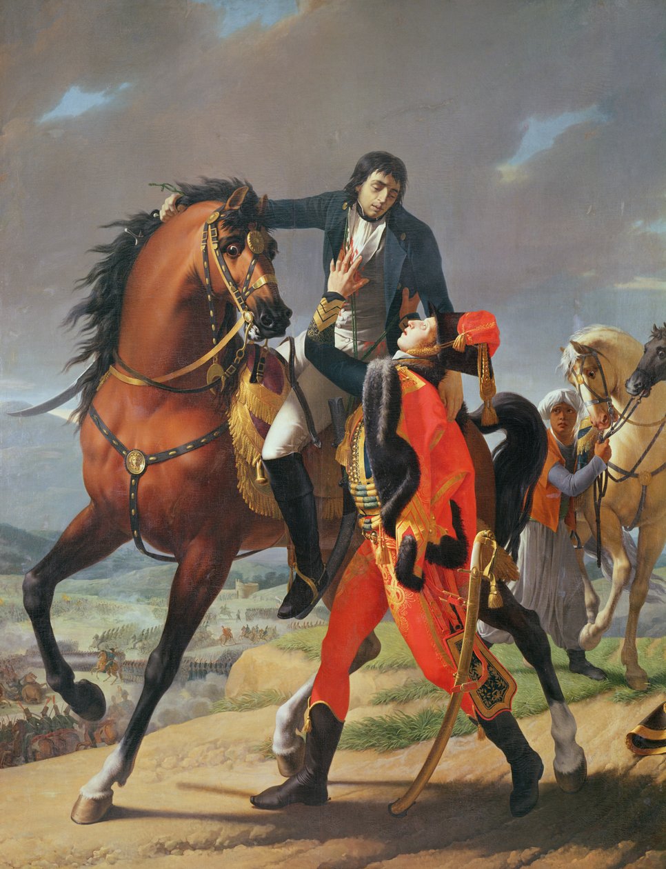 La muerte del General Desaix (1768-1800) en la Batalla de Marengo, 14 de junio de 1800 de Jean Baptiste Regnault
