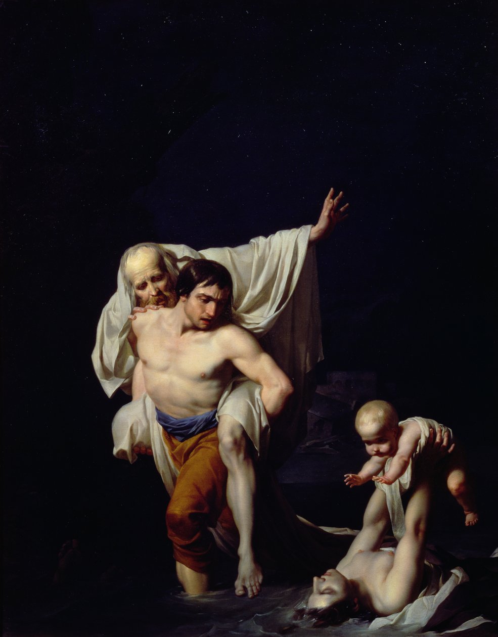El Diluvio, c.1789 de Jean Baptiste Regnault