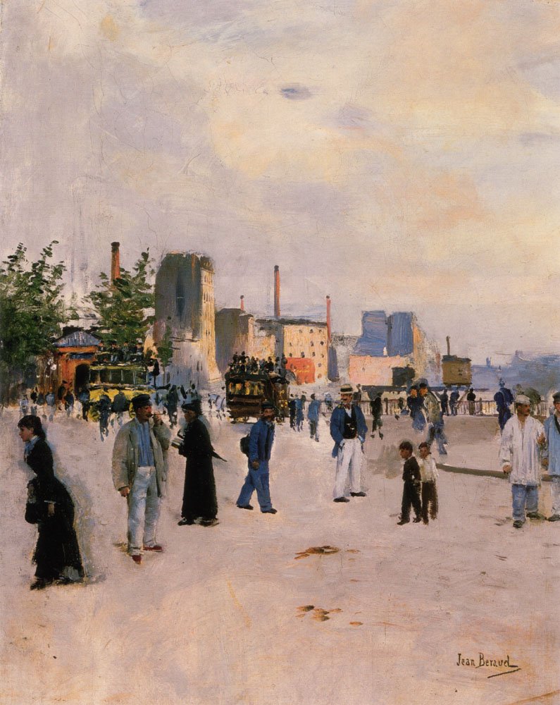 Un paseo matutino de Jean Beraud