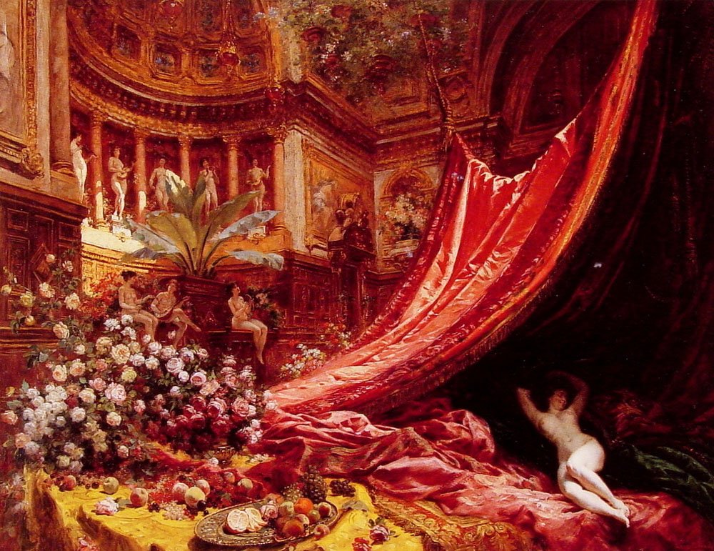 Sinfonía en rojo y oro de Jean Beraud