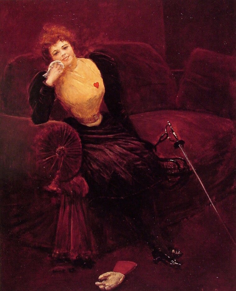 Una espadachina de Jean Beraud