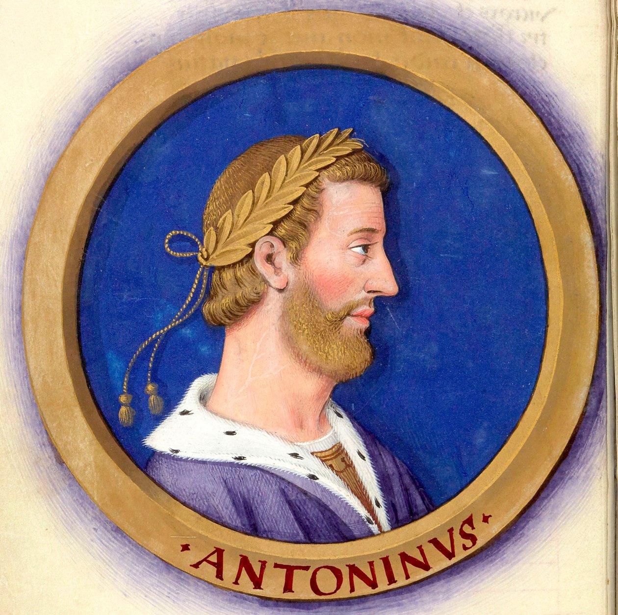 Descripción de los doce Césares con sus figuras 16-Antonino Pío de Jean Bourdichon