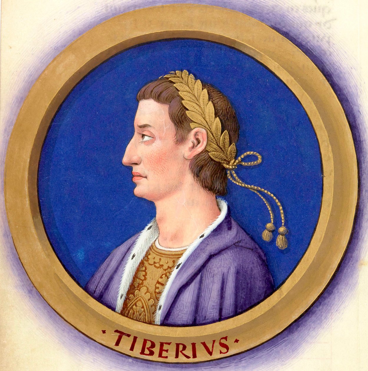 Descripción de los doce Césares con sus figuras 3-Tiberio de Jean Bourdichon