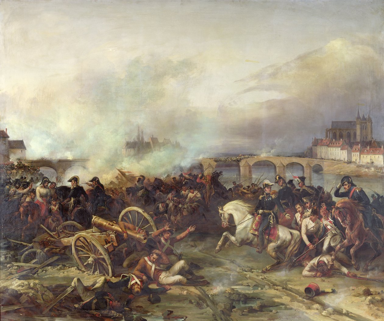 Batalla de Montereau, 18 de febrero de 1814 de Jean Charles Langlois