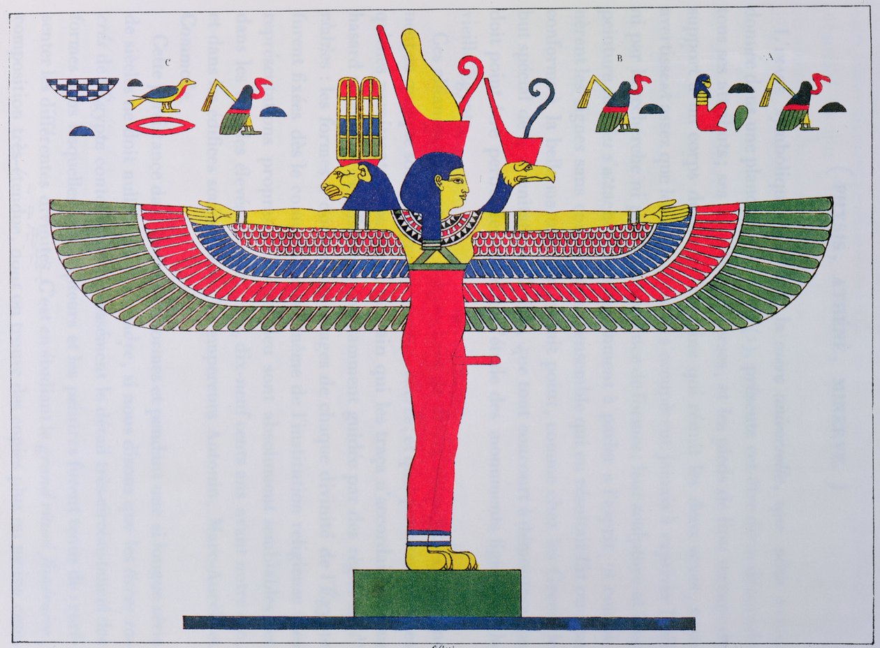 La diosa Neith, 1823 de Jean Francois Champollion