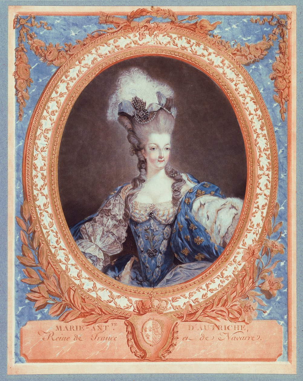 María Antonieta, Reina de Francia y Navarra de Jean Francois Janinet