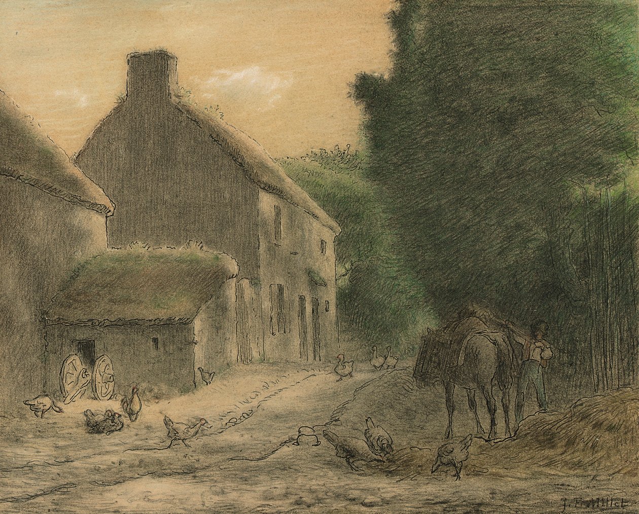 Granja en Gruchy de Jean Francois Millet