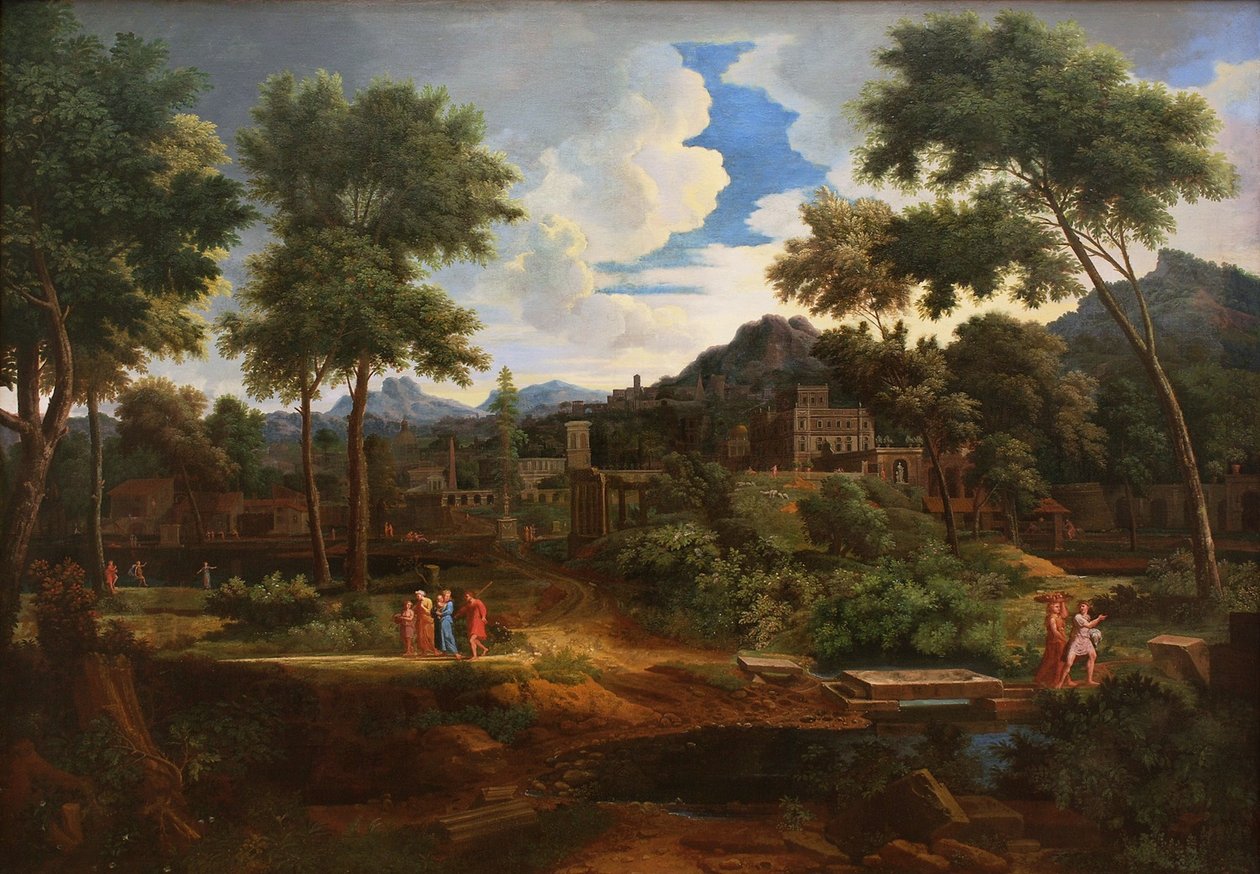 Paisaje clásico de Jean Francois Millet