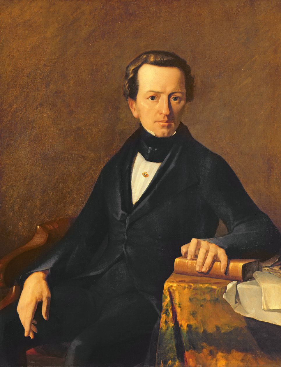 Retrato del Maestro Valmont, notario de Cherburgo de Jean Francois Millet