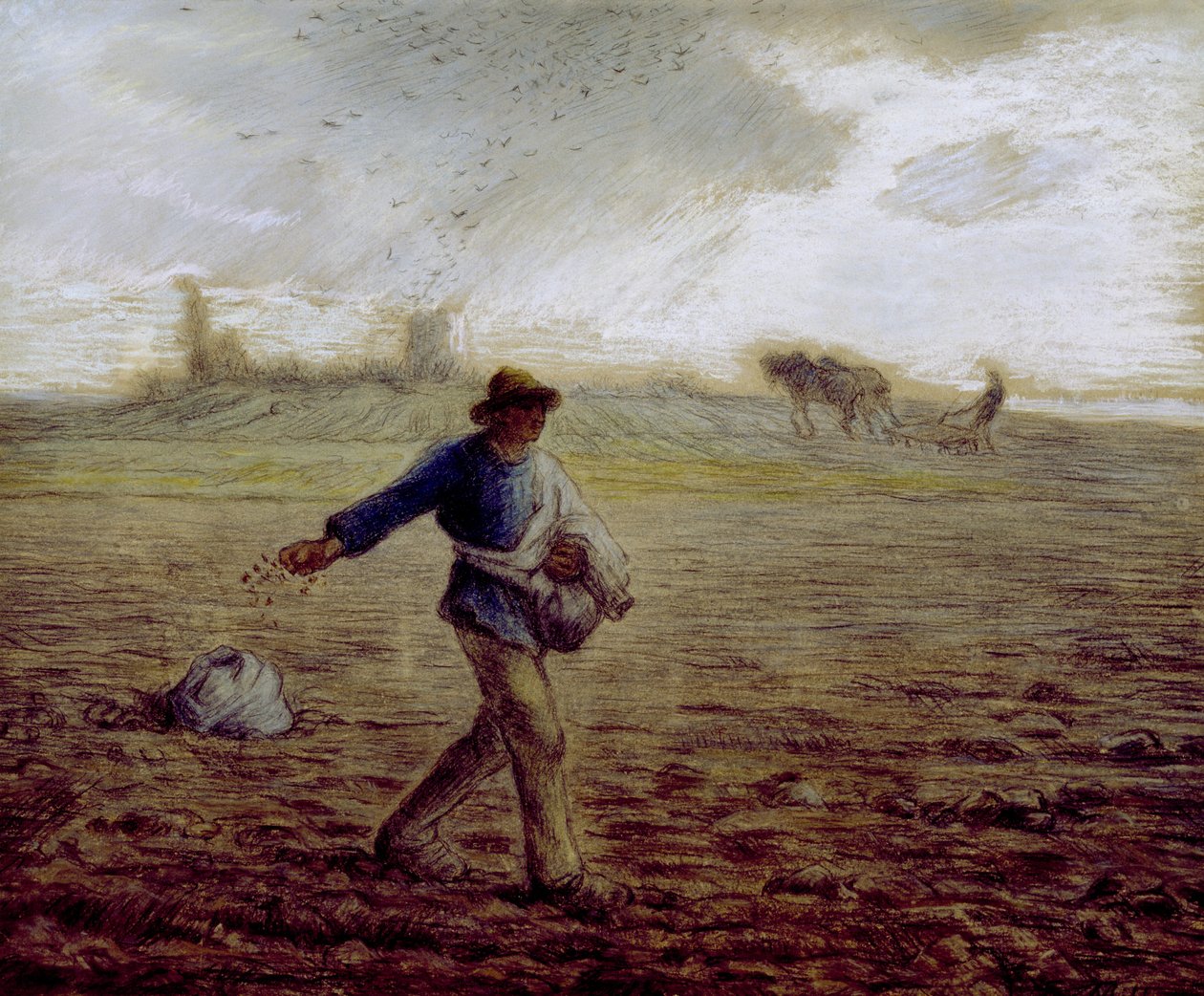 El sembrador, c.1865 de Jean Francois Millet
