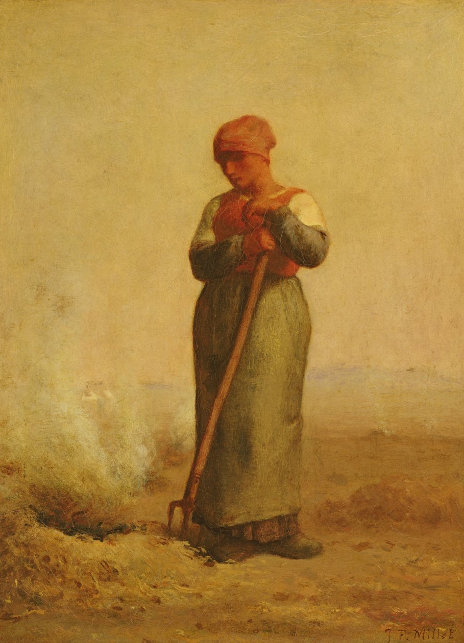El Quemador de Rastrojos de Jean Francois Millet