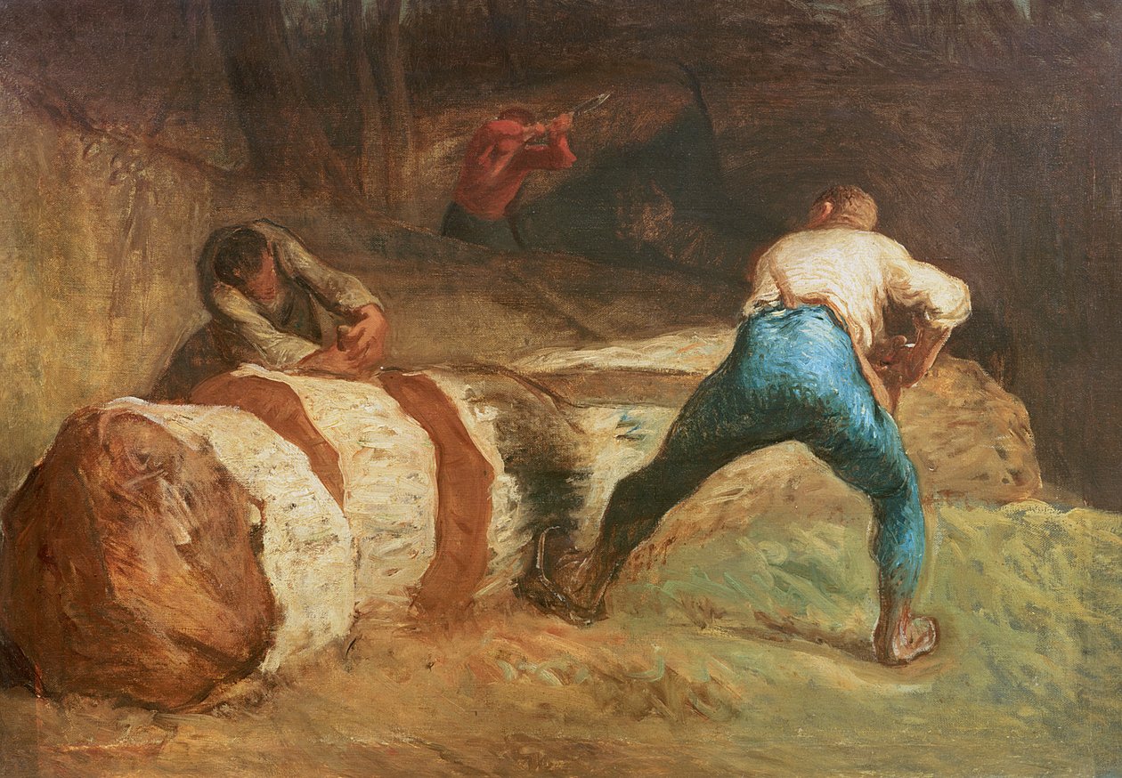 Los aserradores de madera, 1848 de Jean Francois Millet