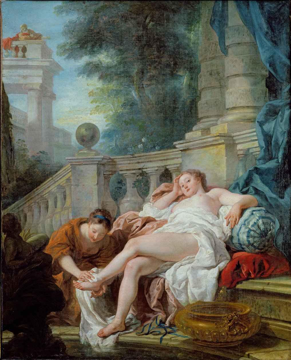 El baño de Betsabé, 1727 de Jean François de Troy