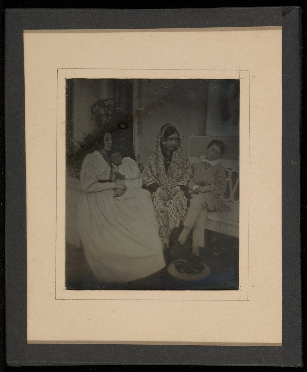 Retrato de grupo de dos madres y dos niños de Jean Gabriel Eynard
