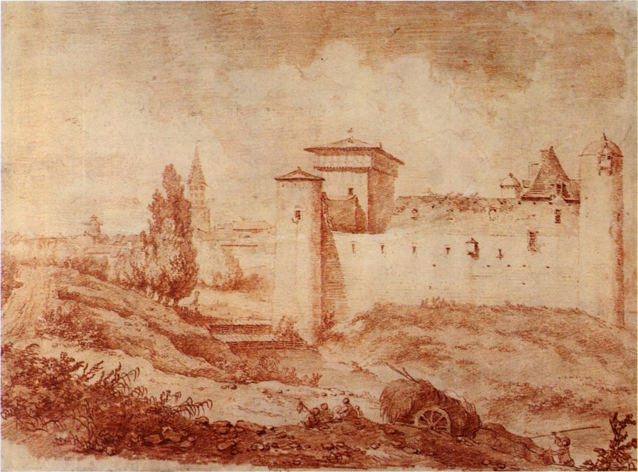Castillo de Nègrepelisse cerca de Montauban de Jean Honore Fragonard