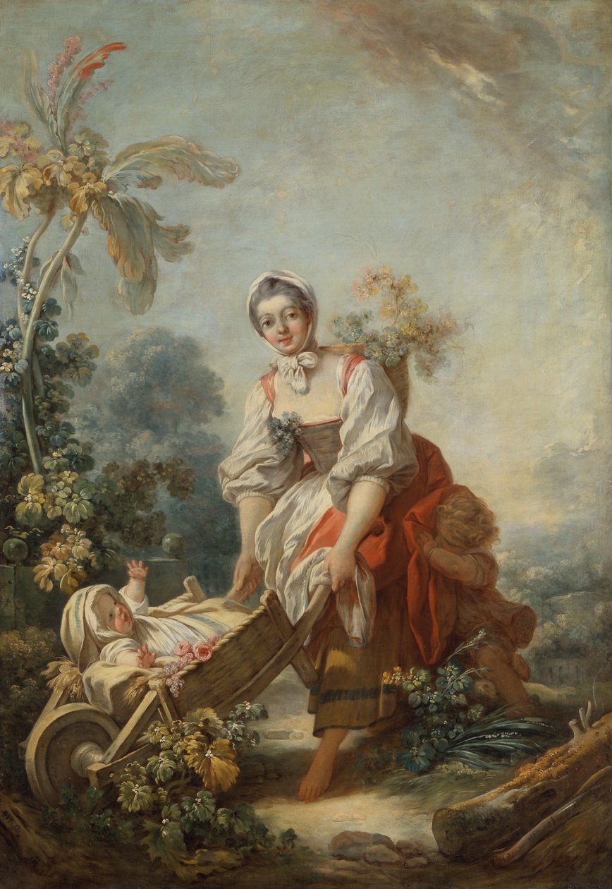Las alegrías de la maternidad de Jean Honore Fragonard