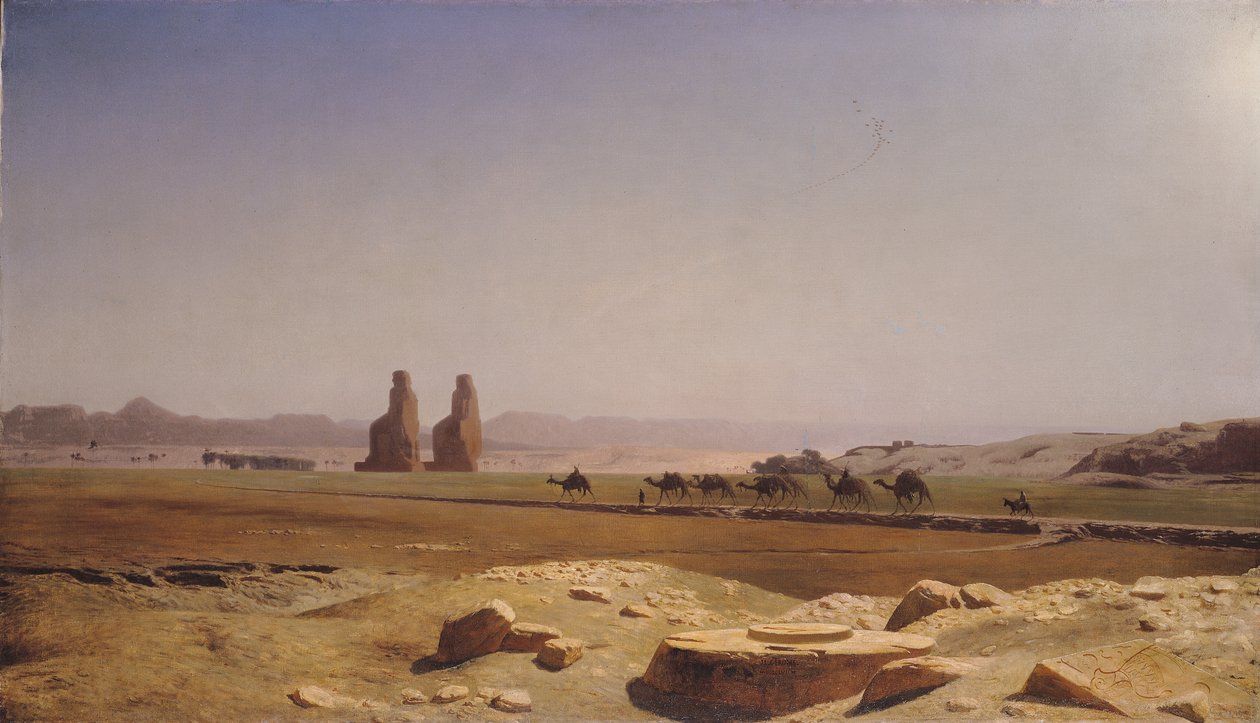 La llanura de Tebas en el Alto Egipto, 1857 de Jean Leon Gerome