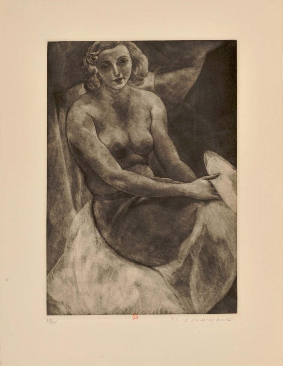 Rostros, suite de catorce grabados a la manera negra de Jean Louis Boussingault