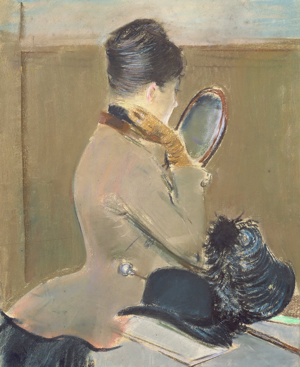 En la sombrerería, c.1885 de Jean Louis Forain