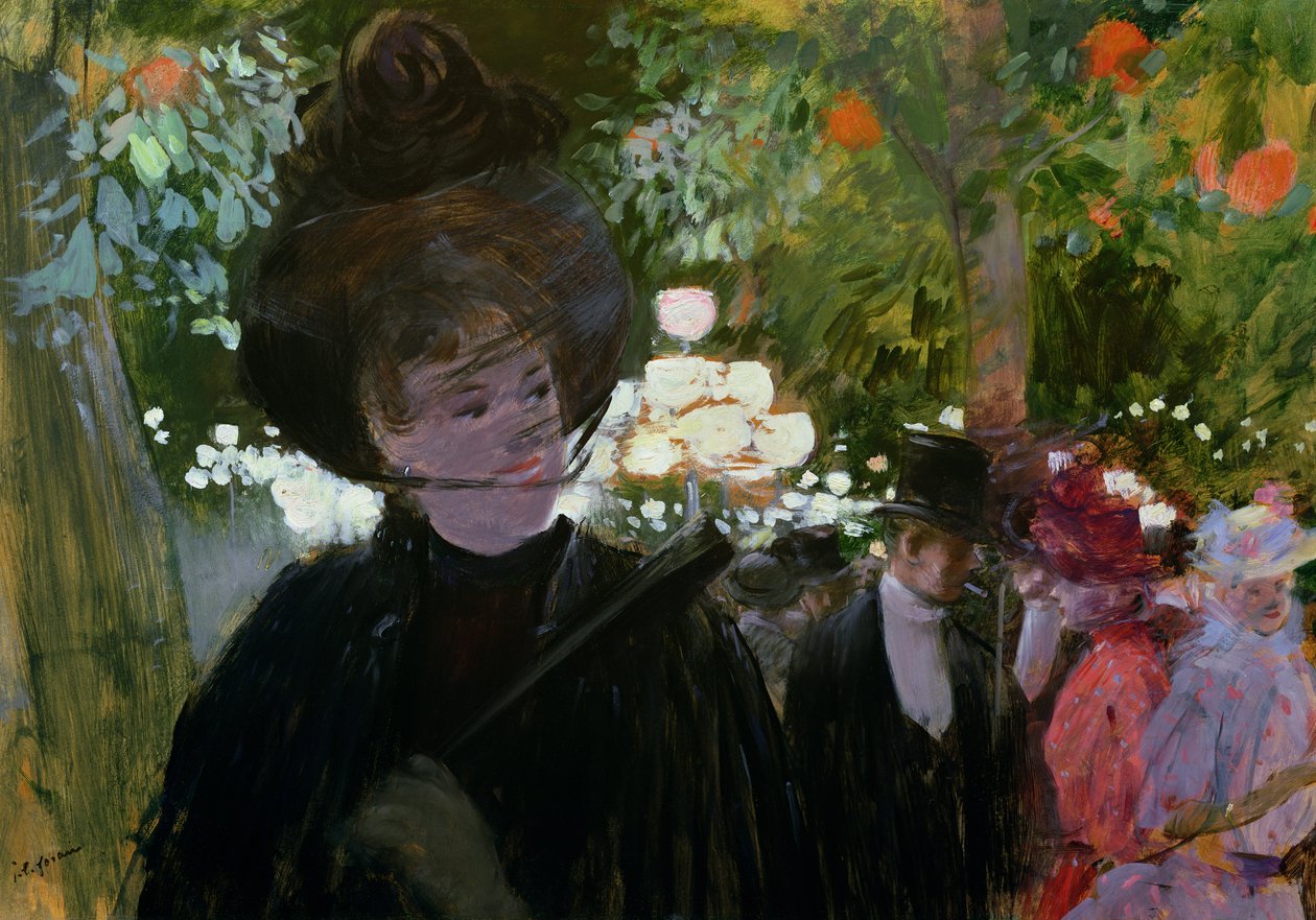 El jardín en París, c.1882 de Jean Louis Forain