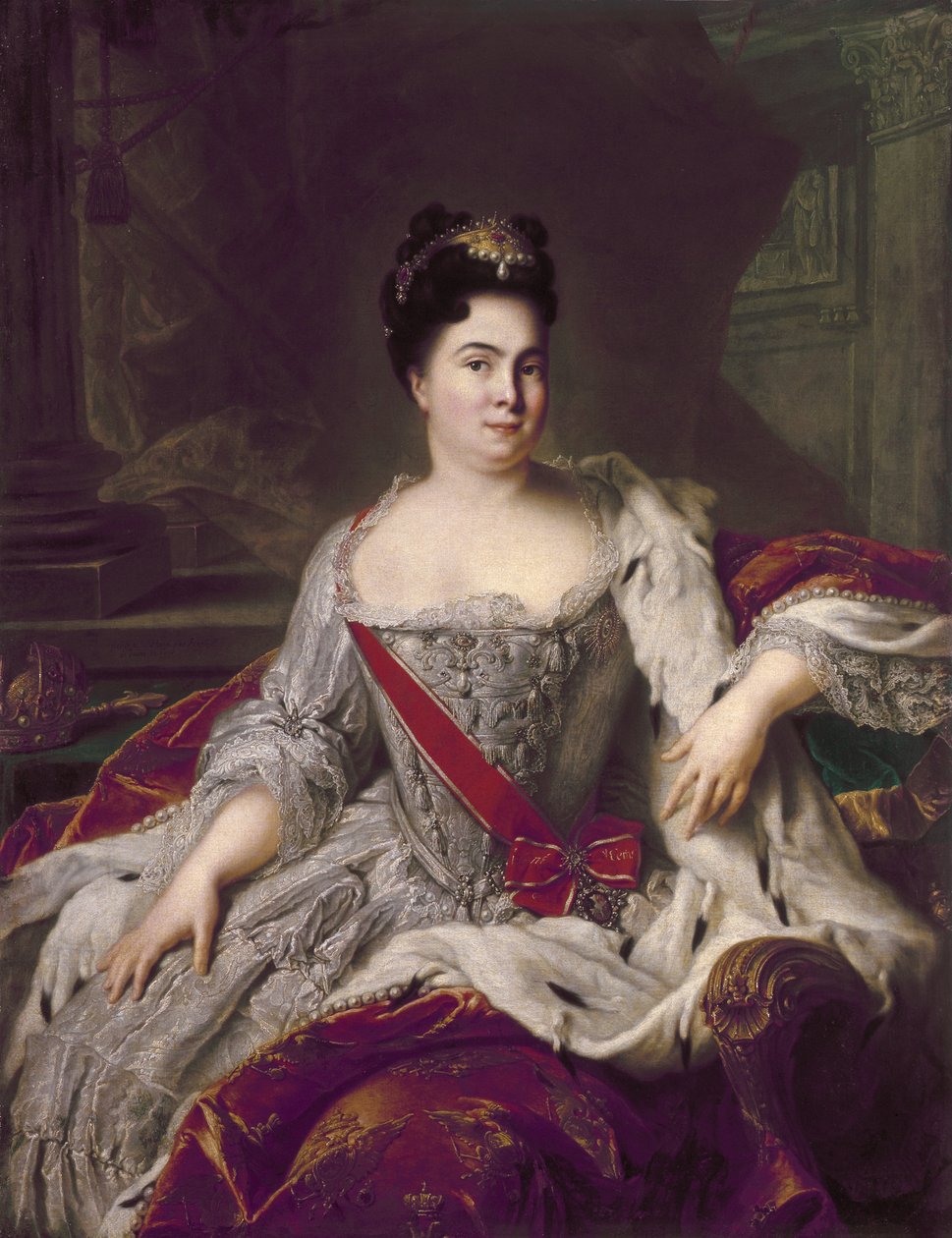 Retrato de Catalina I (1684-1727) de Jean Marc Nattier