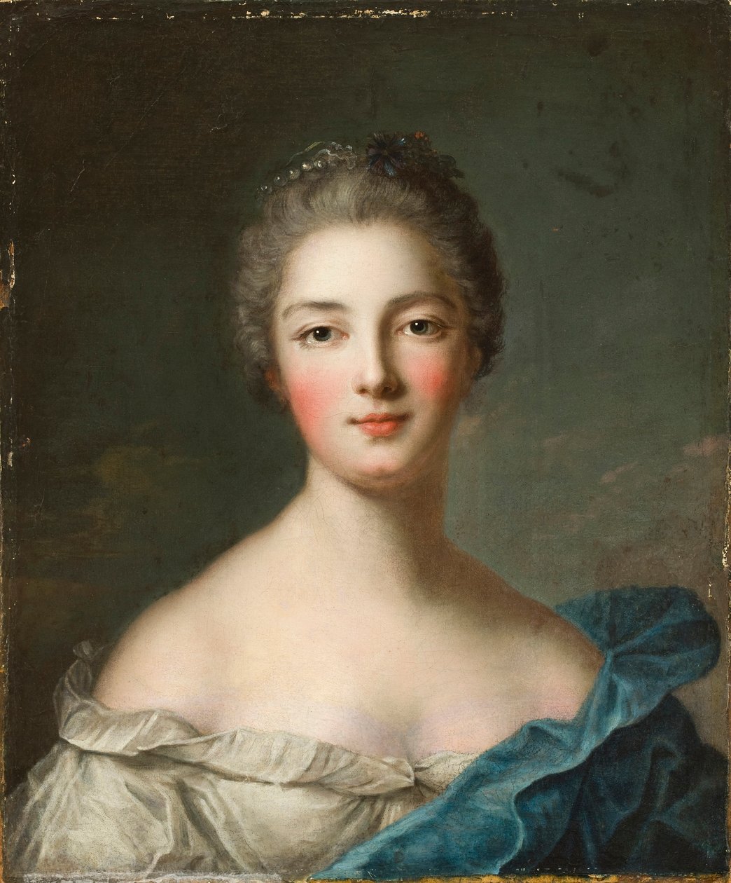 Retrato de una Dama, c.1750 de Jean Marc Nattier