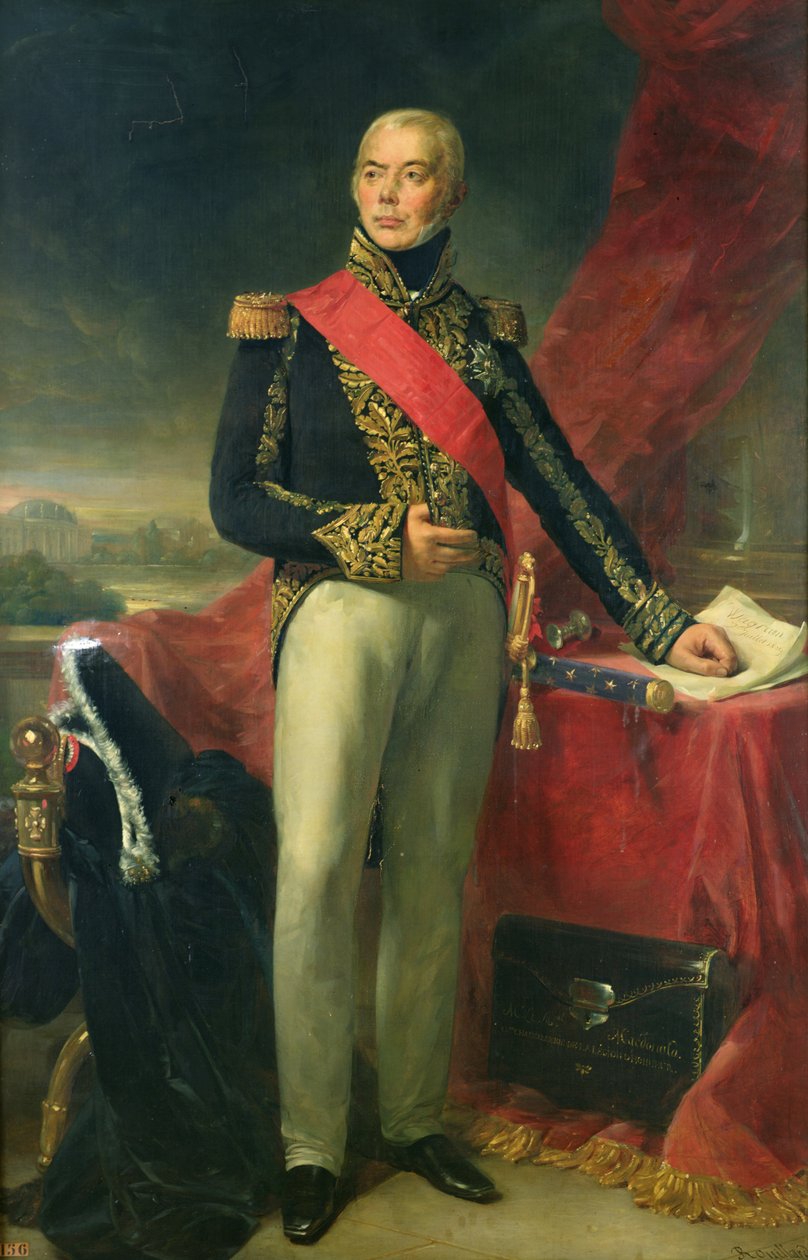 Etienne-Jacques-Joseph-Alexandre Macdonald (1765-1840) Duque de Tarento y Mariscal de Francia, 1837 de Jean Sebastien Rouillard