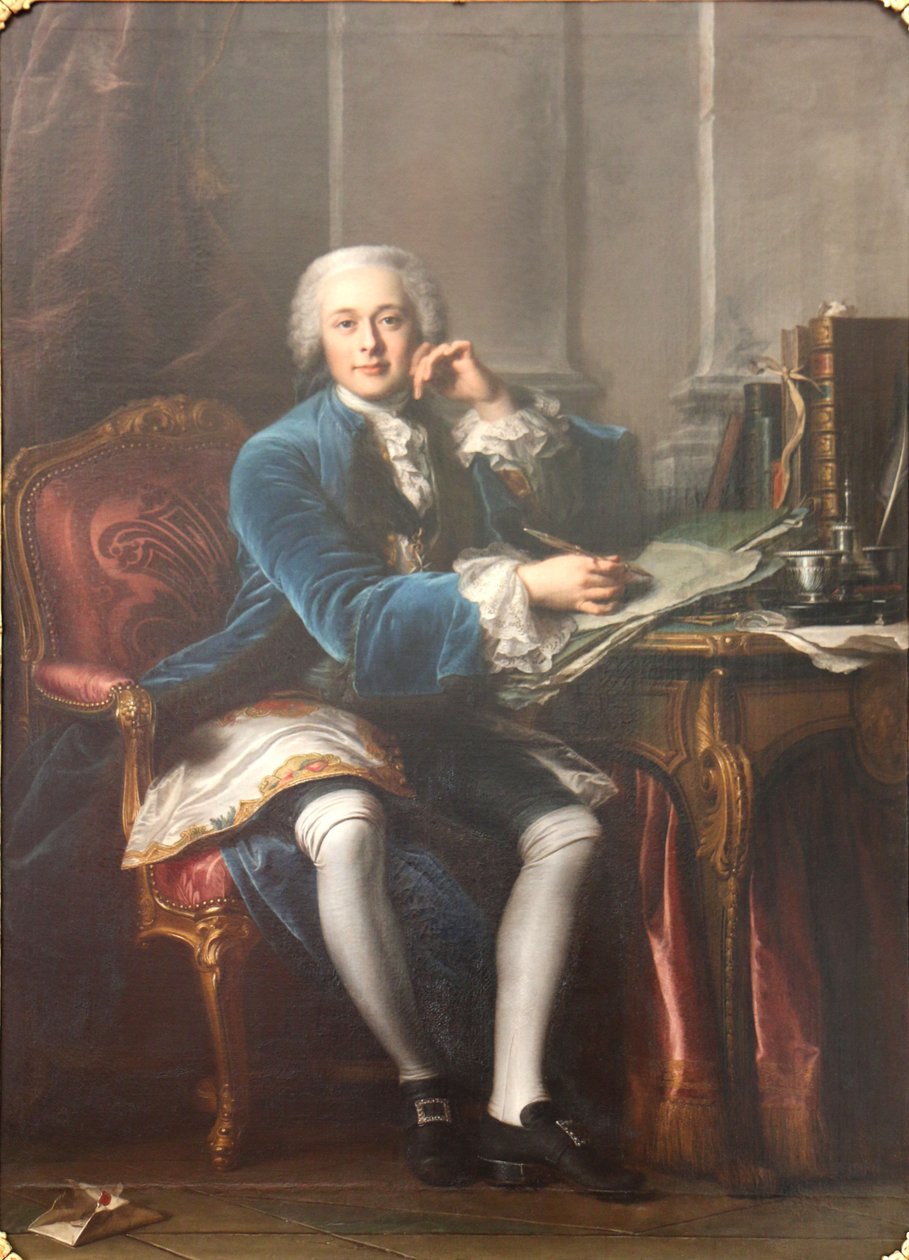 Retrato de Joseph-François-Xavier de Seytres, marqués de Caumont de Jean Valade
