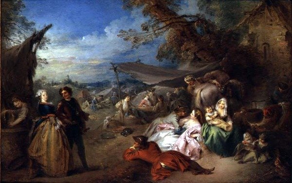 Tropas Frente a la Taberna de Jean Baptiste Joseph Pater