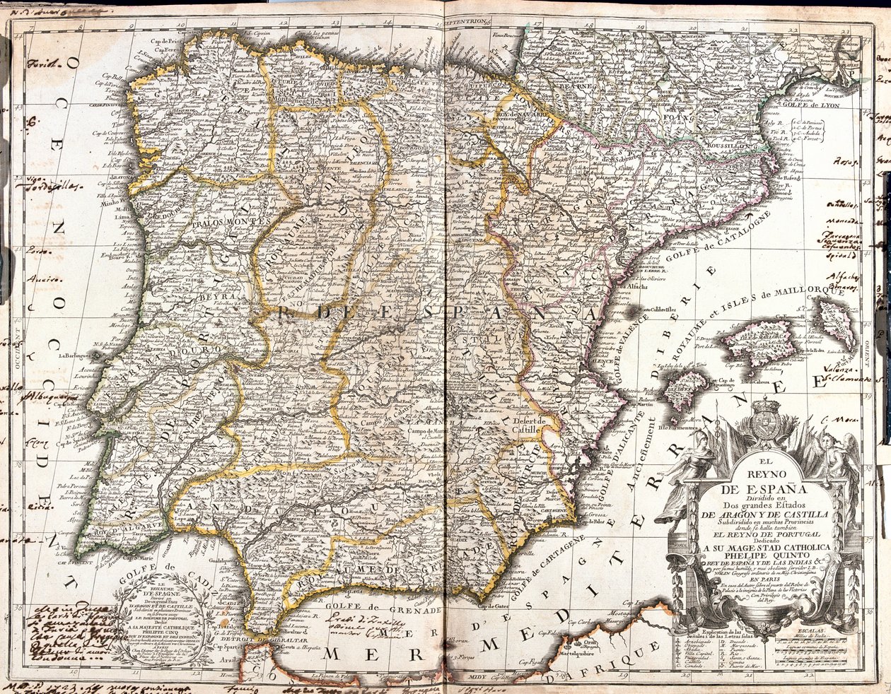 España, Portugal de Jean Baptiste Nolin