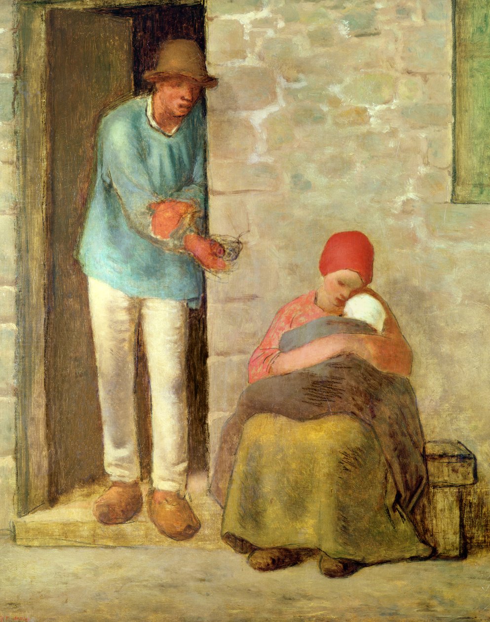 Alimentación, 1858 de Jean Francois Millet